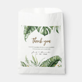 Sacolinha "Green Leaf Greenery Wedding" Orçamento Favorece b