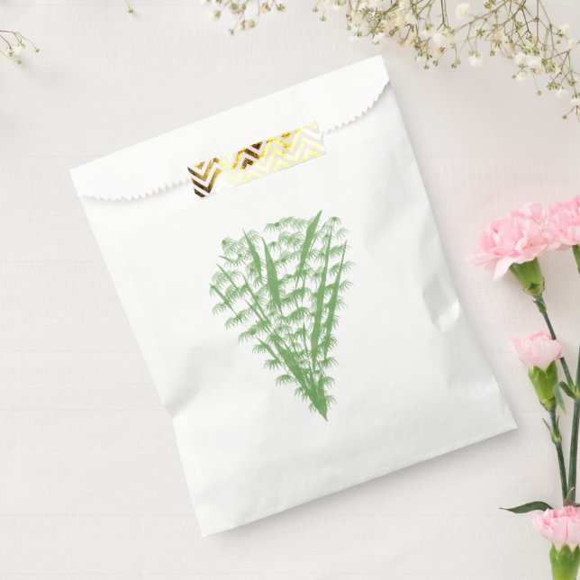 Sacolinha Green plant in the shape of a bouquet. (Selado)