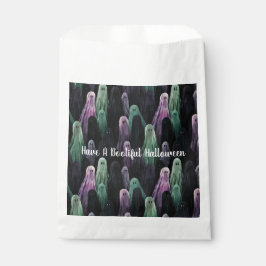 Sacolinha Green Purple Black Ghosts Bootiful Halloween