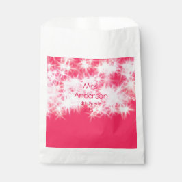 Sacolinha Grelha rosa-vermelha de volta à torneira do profes