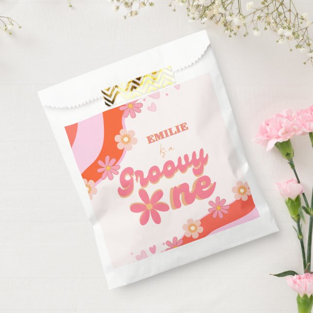 Sacolinha Groovy One Party Boho Retro Daisy (Selado)