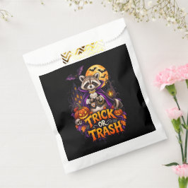 Sacolinha Guaxinim do Halloween Truque ou Lixo Vampiro