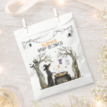 Halloween Cauldron Spooky Black Witch Baby Shower 