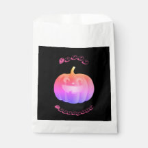 Halloween de abóbora rosa