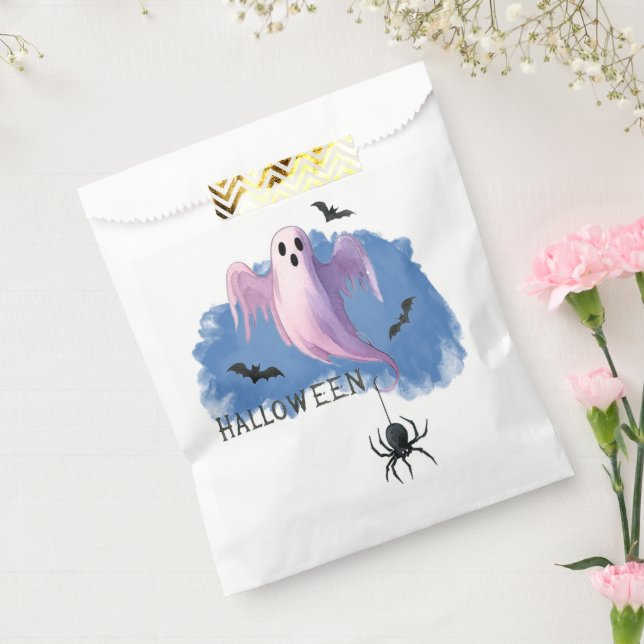 Sacolinha HALLOWEEN Fantasma Com Aranha (Selado)