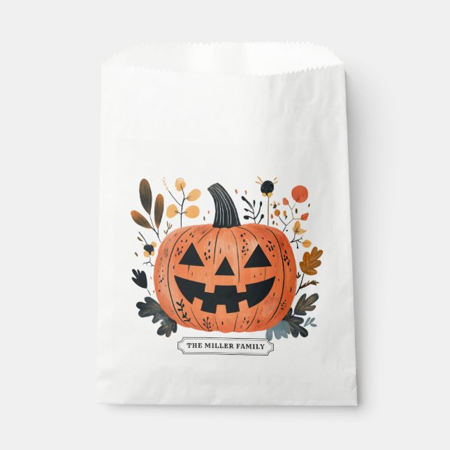Sacolinha Halloween Pumpkin Favor Bag (Frente)