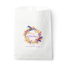 Halloween - Watercolor Wreath "Happy Haunting"