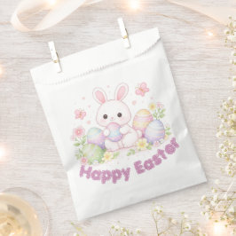 Sacolinha Happy Easter Spring Design - Cute Easter Bunny 
