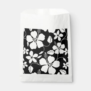 SACOLINHA HAWAIIAN HULA (HIBISCUS) PRETO
