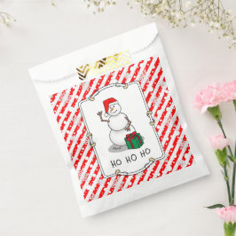 Sacolinha Ho Ho Feliz Papais noeis de Natal Bonito Snowman