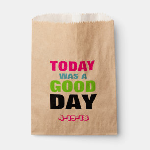 Sacolinha Hoje era um bom dia - as bolsas do favor de