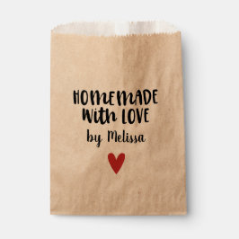Sacolinha Homemade Com Amor Kraft Personalizado