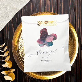 Sacolinha Hortênsias Roxo Lavanda Azul Dourado Casamento