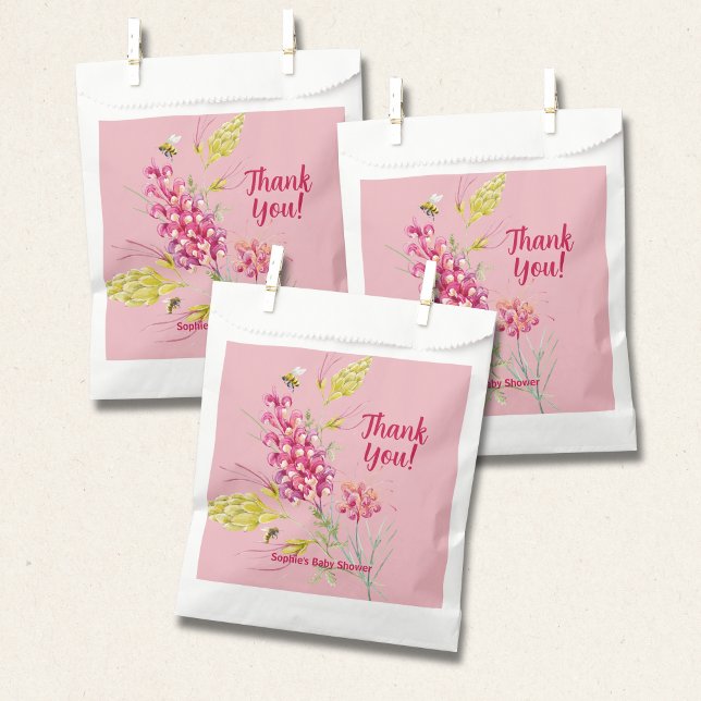 Sacolinha Hot Pink And Bumble Bee A Sweet Little Bee (Criador carregado)