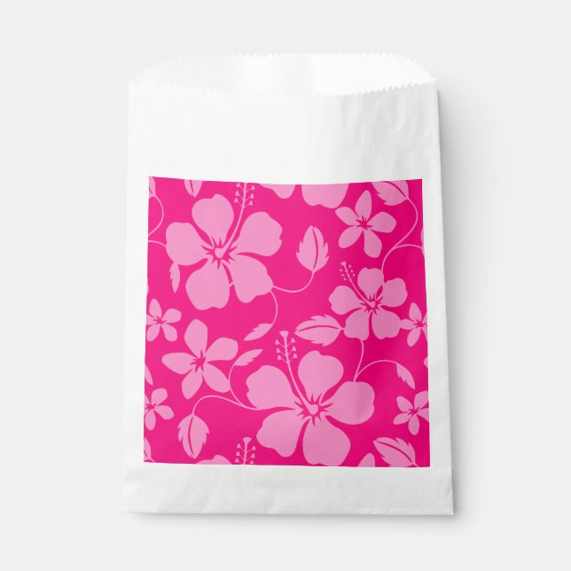 SACOLINHA HULA HAVAIANA (HIBÍSCO) GOIABA ROSA (Frente)