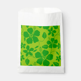 SACOLINHA HULA HAVAIANA (HIBÍSCO) LIMÃO VERDE