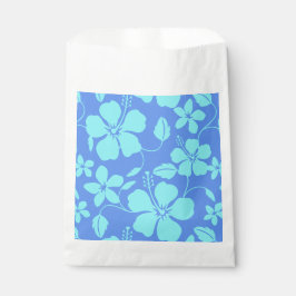 SACOLINHA HULA HAVAIANA (HIBÍSCO) PERVINCA/TEAL