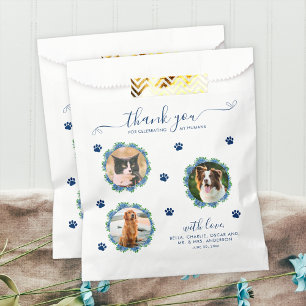 Sacolinha Hydrangea 3 Foto Personalizado Pet Casamento Trata