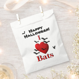 Sacolinha I Heart Bats Happy Halloween