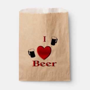 Sacolinha I Heart Beer Design