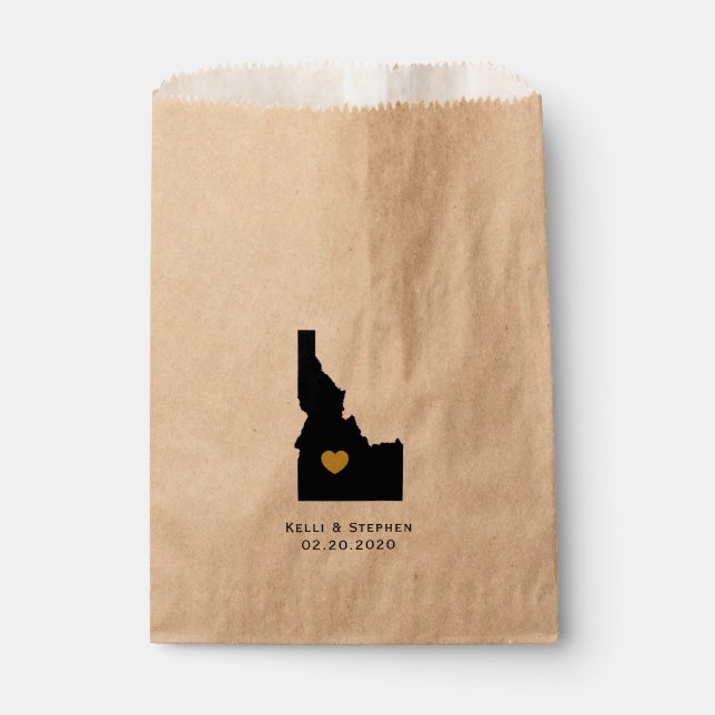 Sacolinha Idaho Wedding Favor Treat Sacks, Sacos-Presente (Frente)