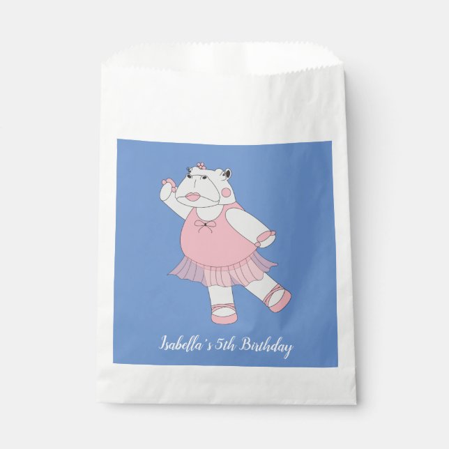 Sacolinha ilusima Ballerina Hippo Blue (Frente)