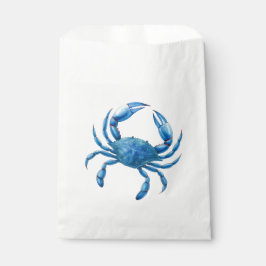 Sacolinha Ilustração de Aquarela de Caranguejo Azul - Vida n