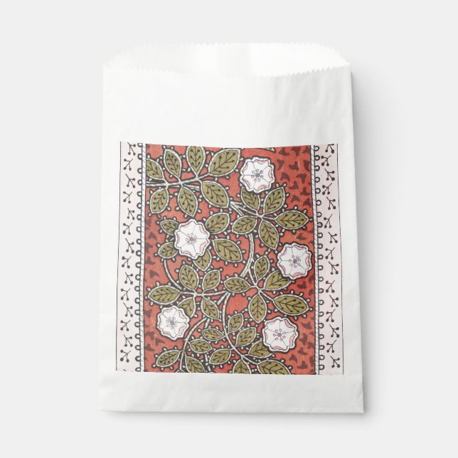 Sacolinha Ilustração de Arte de Rosa Selvagem Flor Vintage (Frente)