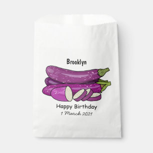 Sacolinha Ilustração de desenho animado de beringela