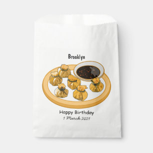 Sacolinha Ilustração de desenho animado de camarão tailandês