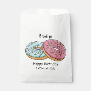 Sacolinha ilustração de desenho animado de donut