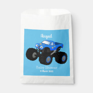 Sacolinha Ilustração de desenho animado de monstro azul