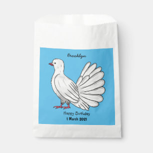 Sacolinha Ilustração de desenho animado de pombo-cauda