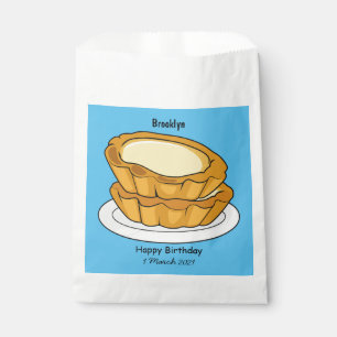Sacolinha Ilustração de desenho animado de torta de ovo