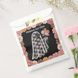 Sacolinha Ilustração do Fantasma do Lace Whimsical com Flora