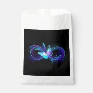 Sacolinha Infinidade brilhante com borboleta mágica