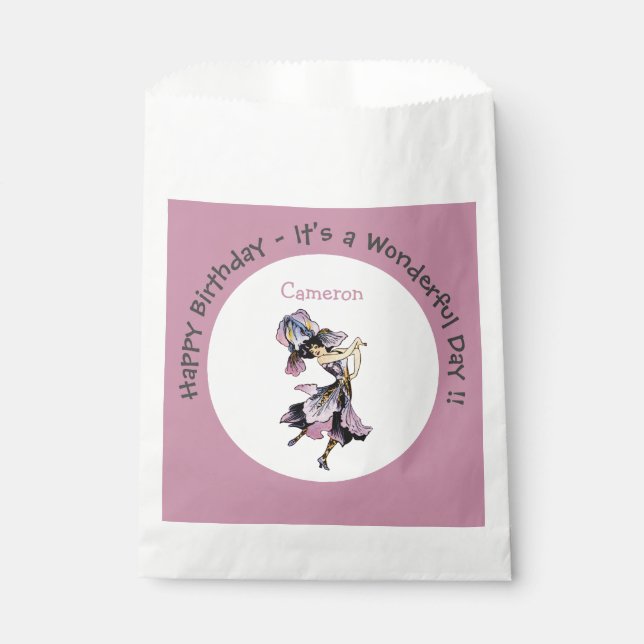 Sacolinha Íris - Abastecimento da Flor Whimsical Fleur-de-Li (Frente)