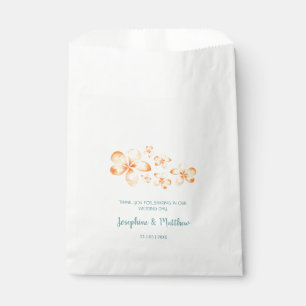 Sacolinha Island Plumeria Watercolor Wedding