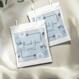 Sacolinha It’s A Boy Blue Floral Baby Shower