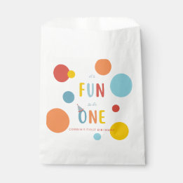 Sacolinha It's Fun To Be One Colorful Birthday Favor Bag
