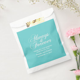 Sacolinha Ivory Always & Forever Weding Favor Bolsas