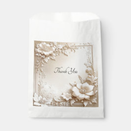 Sacolinha Ivory Flowers Favor Bag