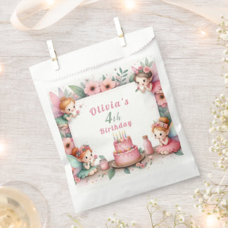 Sacolinha Jardim de fada rosa entoado - Aniversário