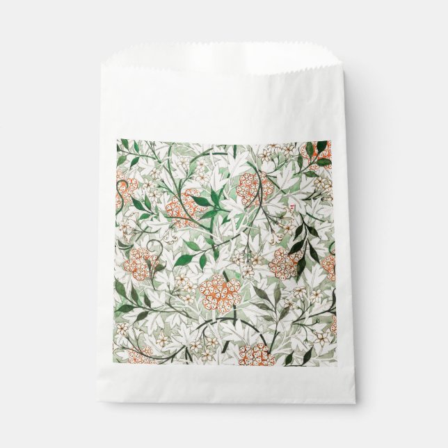 Sacolinha Jardim de Jasmim Flor Clássica William Morris (Frente)