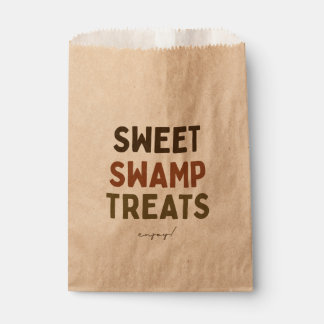 Sacolinha Jungle Party Favor - Sweet Swamp Treat Kraft Bags