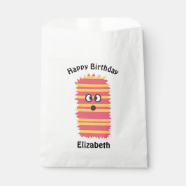 Sacolinha Kawaii Monster Birthday Treat Bag