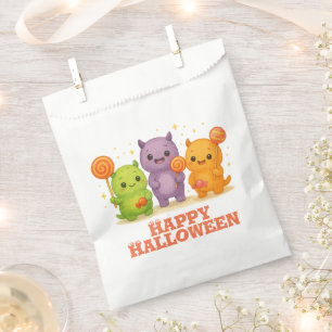 Sacolinha Kawaii Monstros e Lollipops Bolsas de Dia das Brux