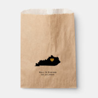 Kentucky Wedding Favor Treat Sacks, Sacos-presente