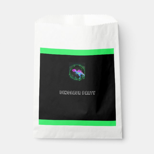 Sacolinha Kids Dinossaur Festa de aniversário Favor Bag (Frente)