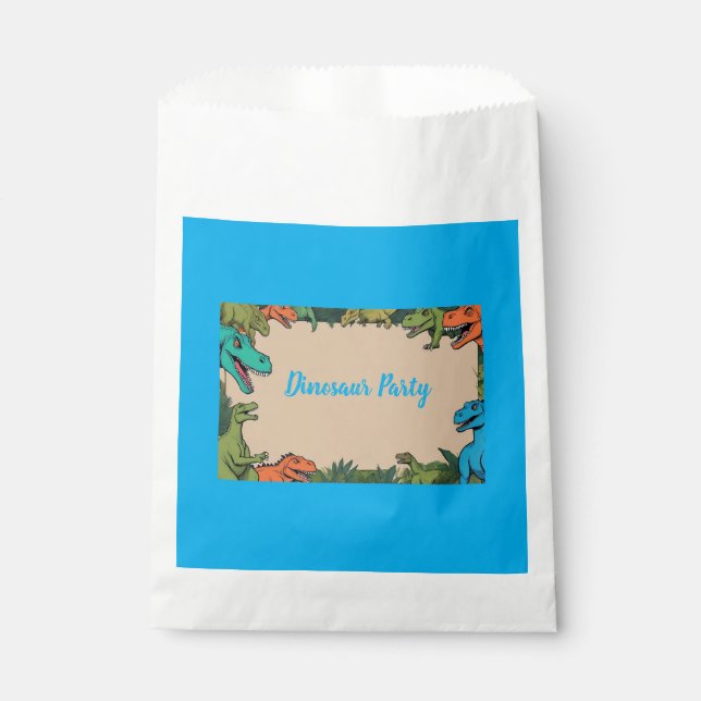 Sacolinha Kids Dinossaur Party Favor Bag (Frente)